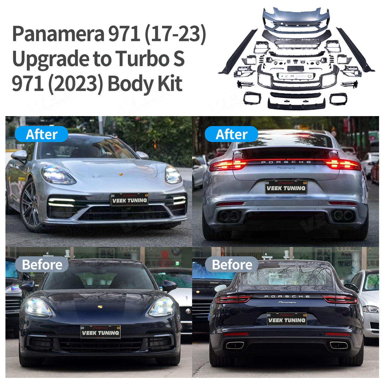 Porsche Panamera 971（2017-2023） Upgrade to 971 (2023) Turbo S Body Kit