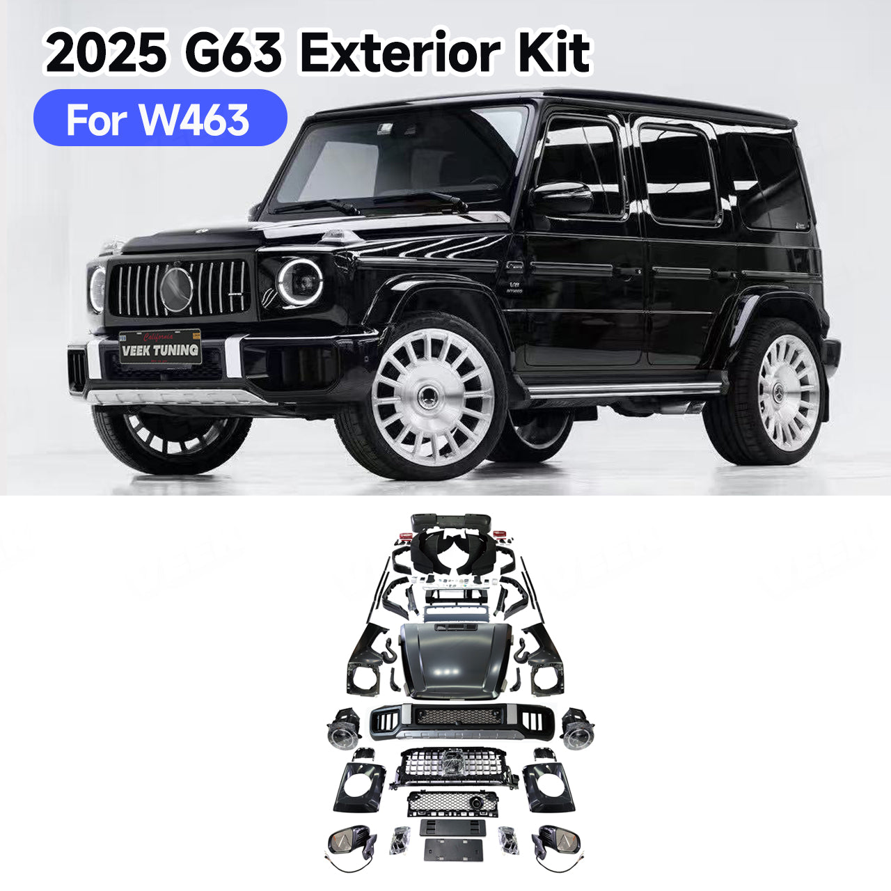 The 2025 W465 G63 Exterior Kit for G Wagon W463 G450d/G500/G550/G350/G63/G65