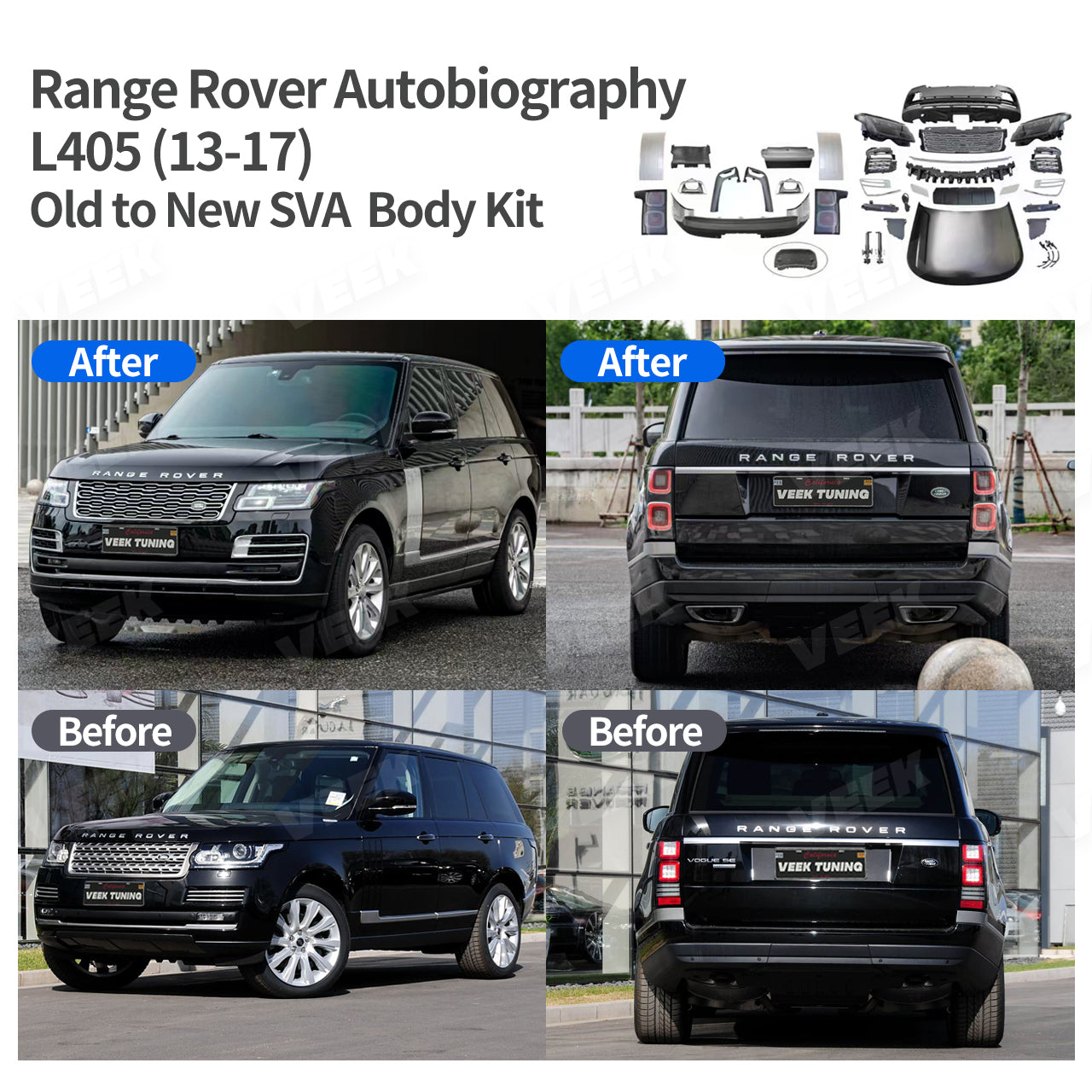 Land Rover Range Rover Autobiography 2013-2017 L405 Upgrade Old to New 2020 SVA Body Kit