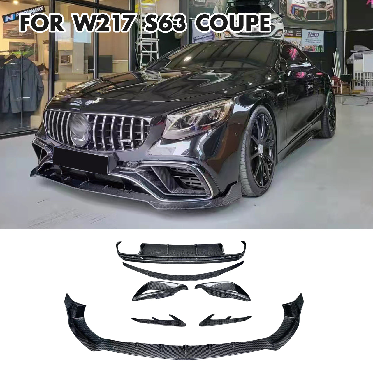 BBS style carbon fiber body kit for S-Class W217 S63 Coupe