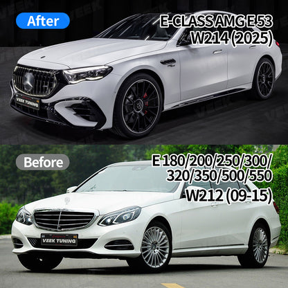 Mercedes Benz E-Class W212 (2009-2015) Upgrade Old to New AMG E63 S W214 (2025) Conversion Kit((No cutting required))
