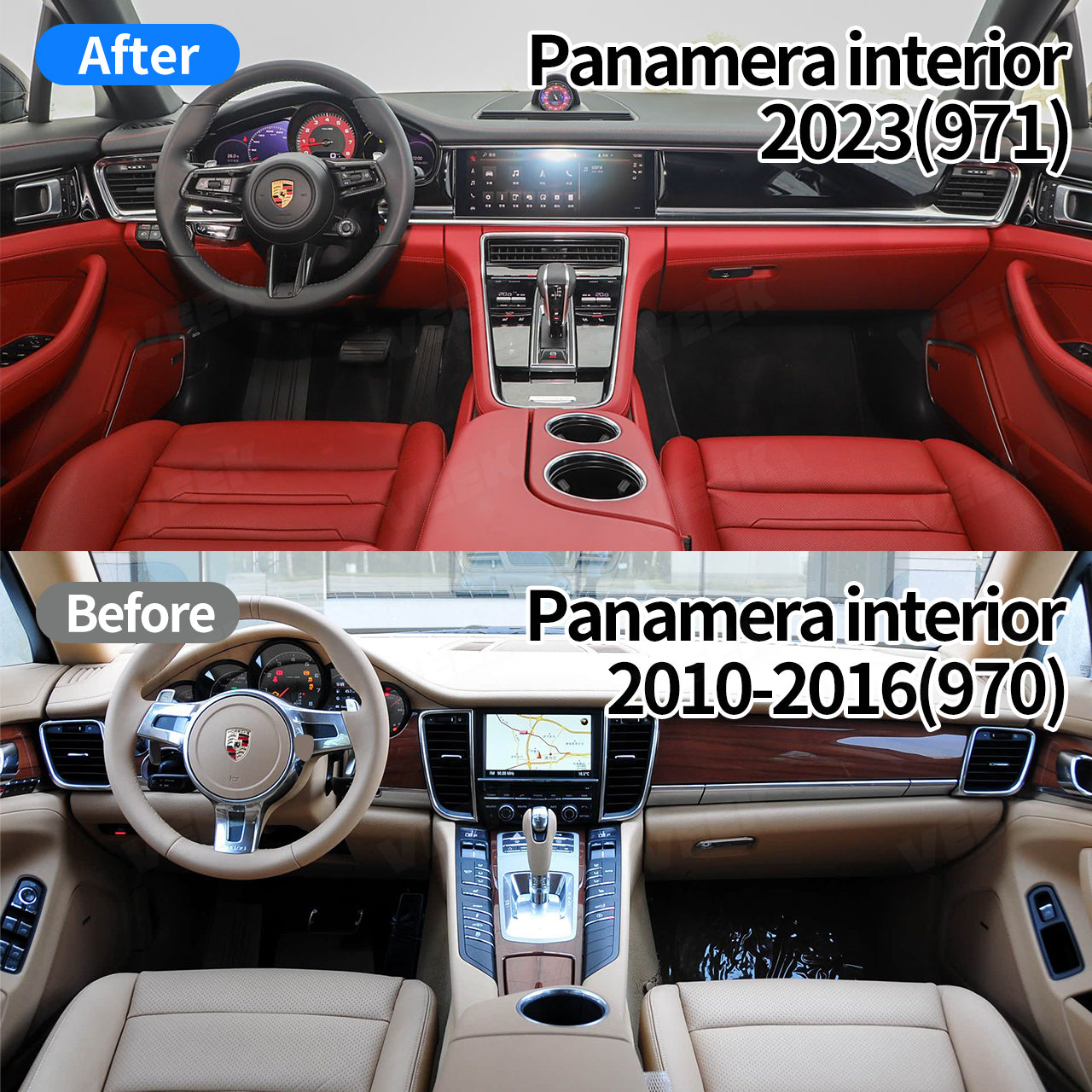 Porsche Panamera  970(2010 -2016) Interior upgrade Old to New 971 (2023) Interior Kit