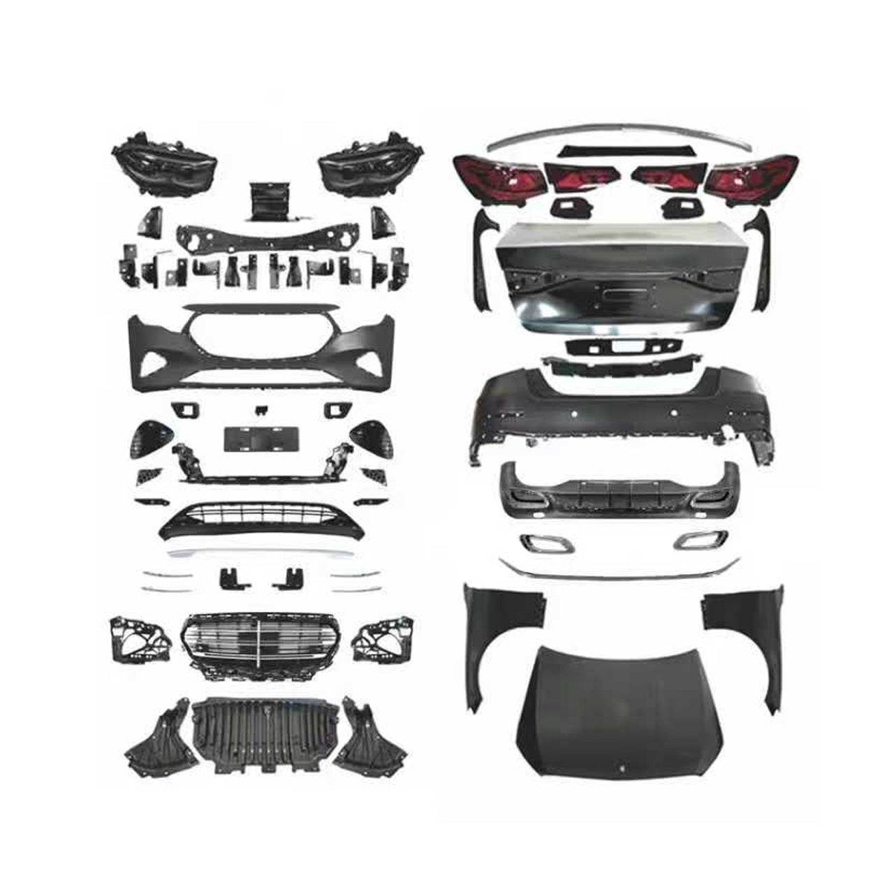 2024+ W214 Body Kit for Mercedes E-Class W213/W213 Lci (2016-2023)