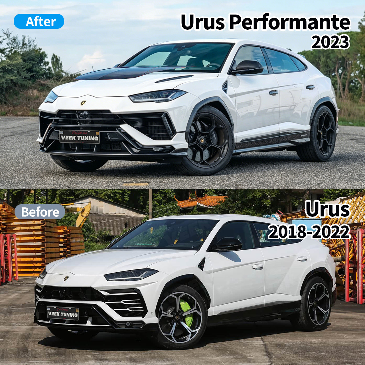 2023 Lamborghini Urus Performante Style Exterior Body Kit for 2018–2022 Urus