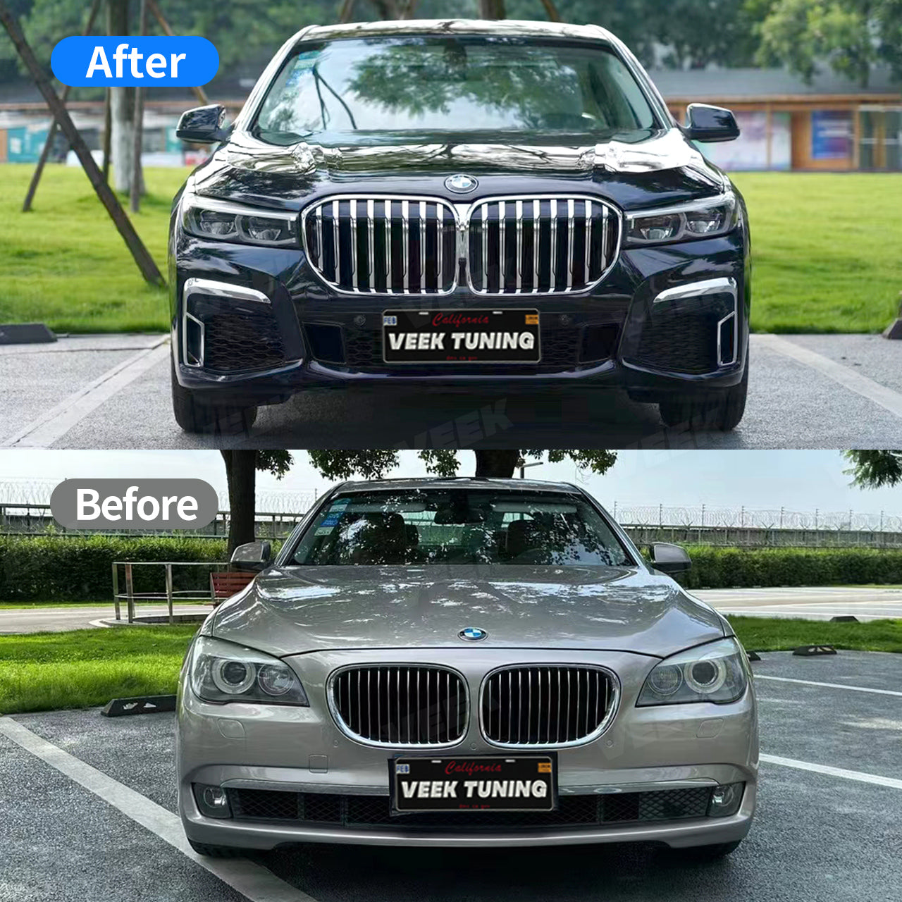 BMW 7 Series F01/F02 (2009-2015) Upgrade Old to New G11/12 Lci (2022) M Sport Body Kit (No cutting required)
