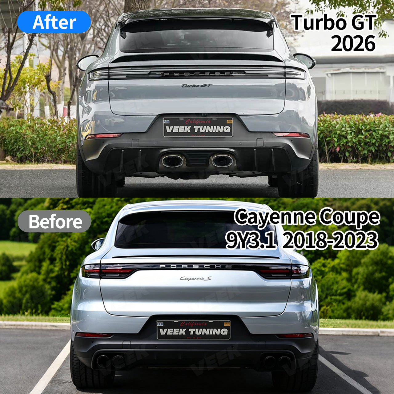 For Porsche Cayenne Coupe 9Y3.1 2018-2023 Upgrade 2024 Turbo GT Body Kit