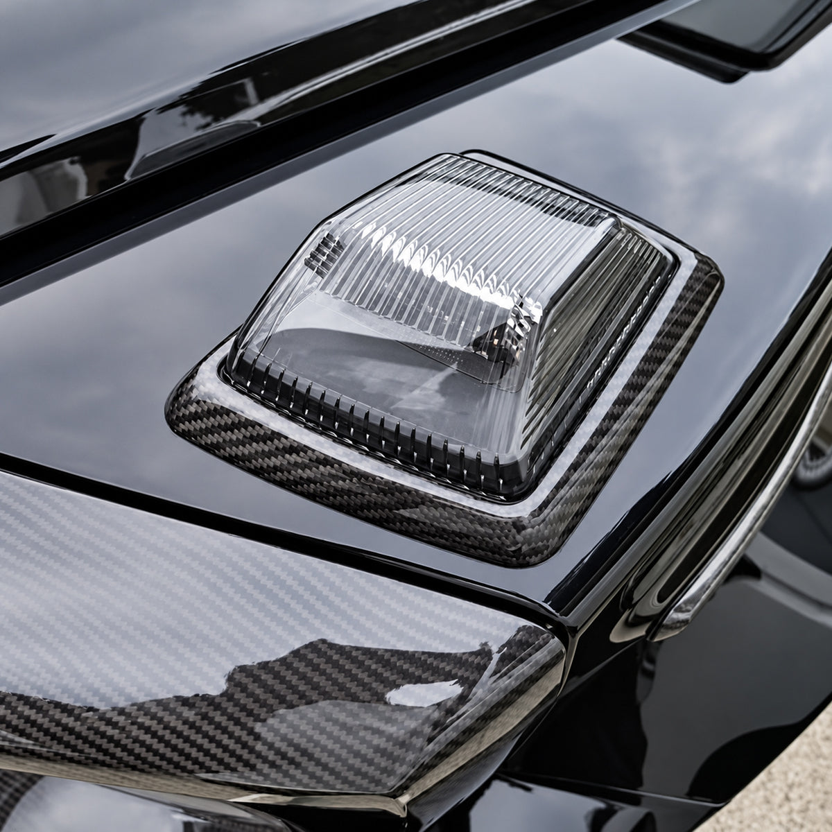 2025+ W465 G-Class Dry Carbon Fiber Hood Turn Signal Trims