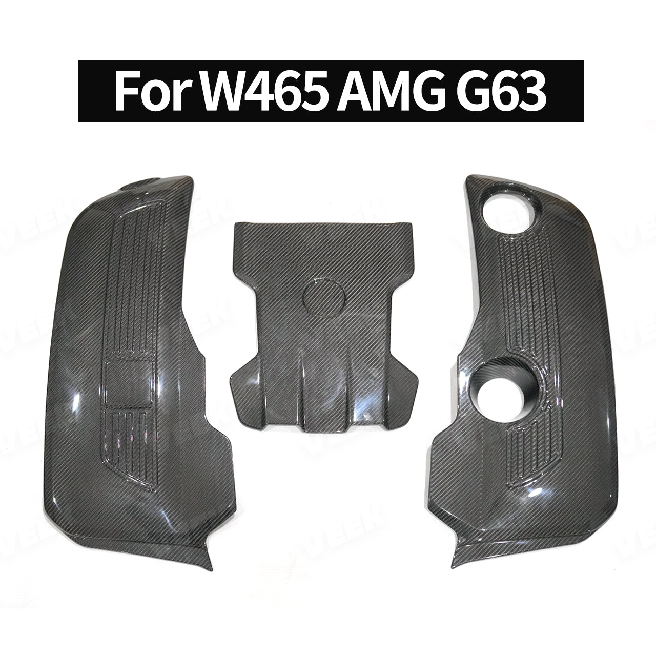 For 2025 W465 Mercedes G Wagon G63 Style Carbon Fiber Engine Cover