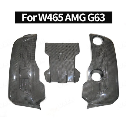 For 2025 W465 Mercedes G Wagon G63 Style Carbon Fiber Engine Cover