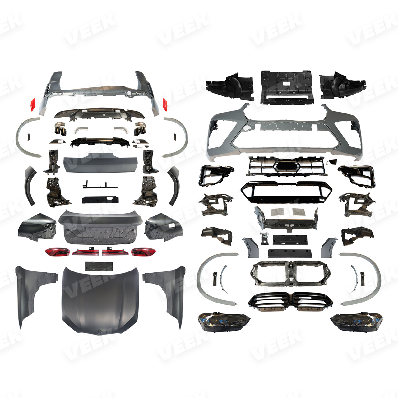 BMW X6 E71 Old to New X6M F96 LCI Body Kit