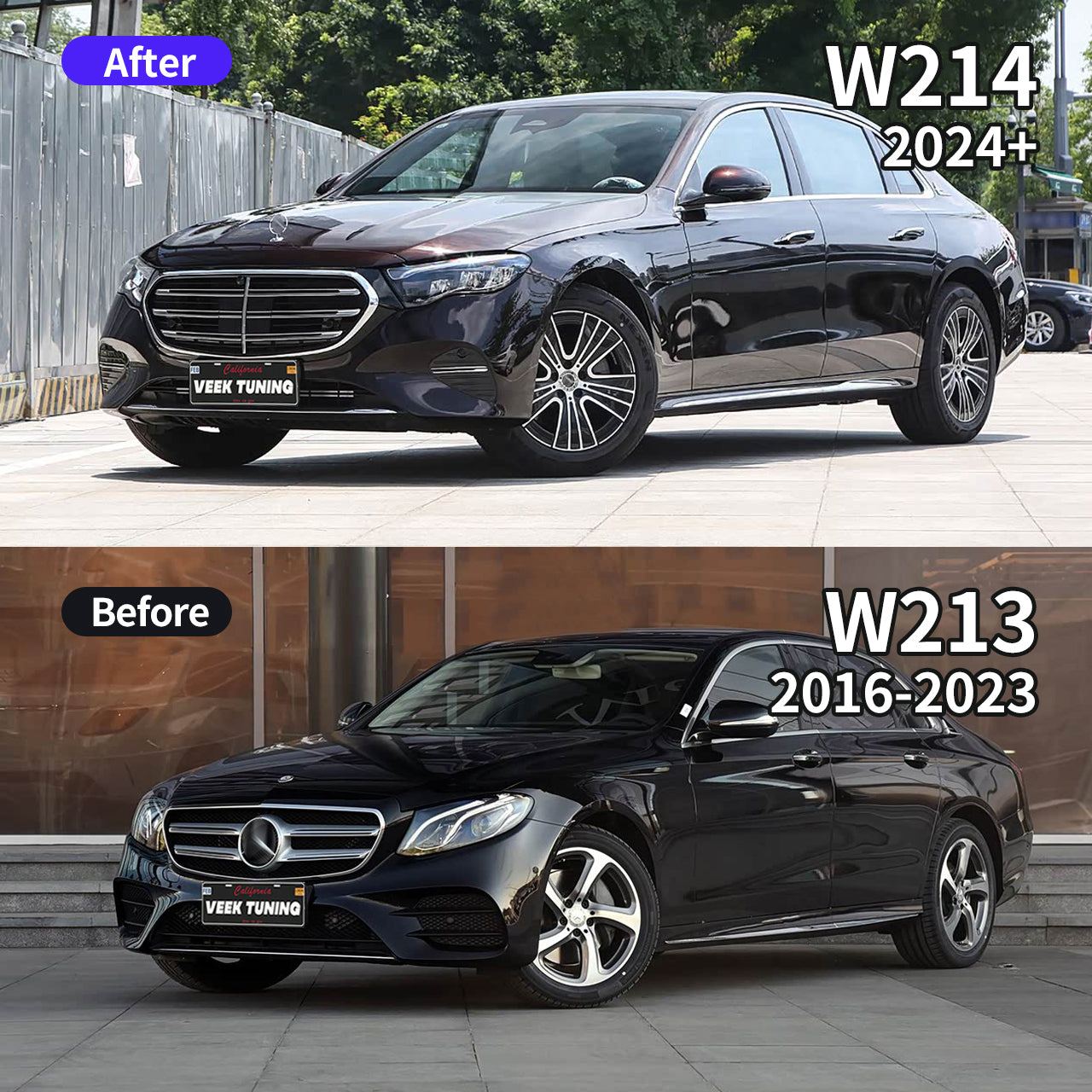 2024+ W214 Body Kit for Mercedes E-Class W213/W213 Lci (2016-2023)
