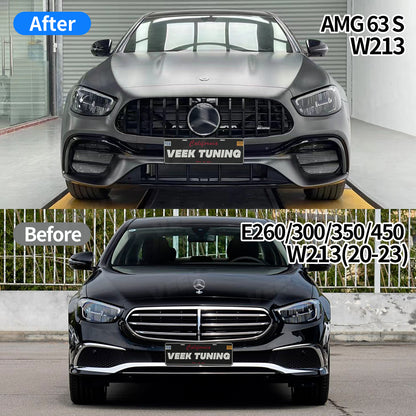 Mercedes Benz E-Class W213 LCI (2020-2023) Upgrade to  AMG E63 S Style Narrow Version Body Kit