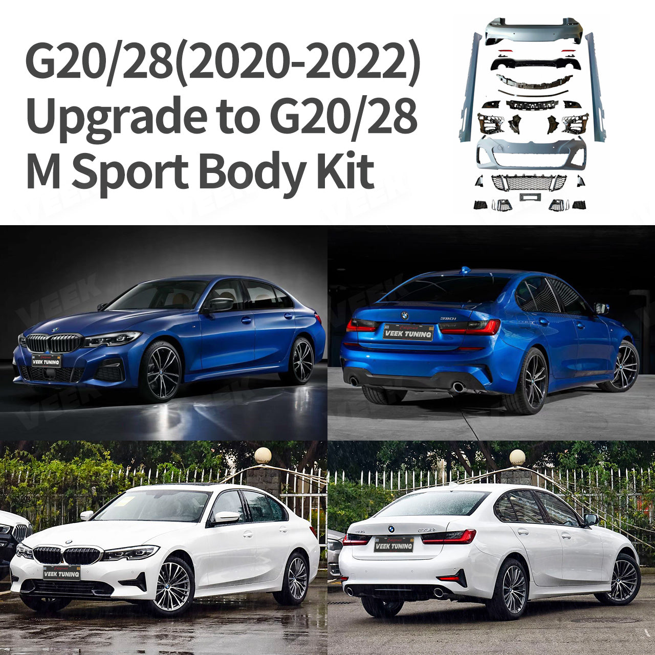 BMW 3 Series G20/G28 Sport Line to M Sport Body Kit