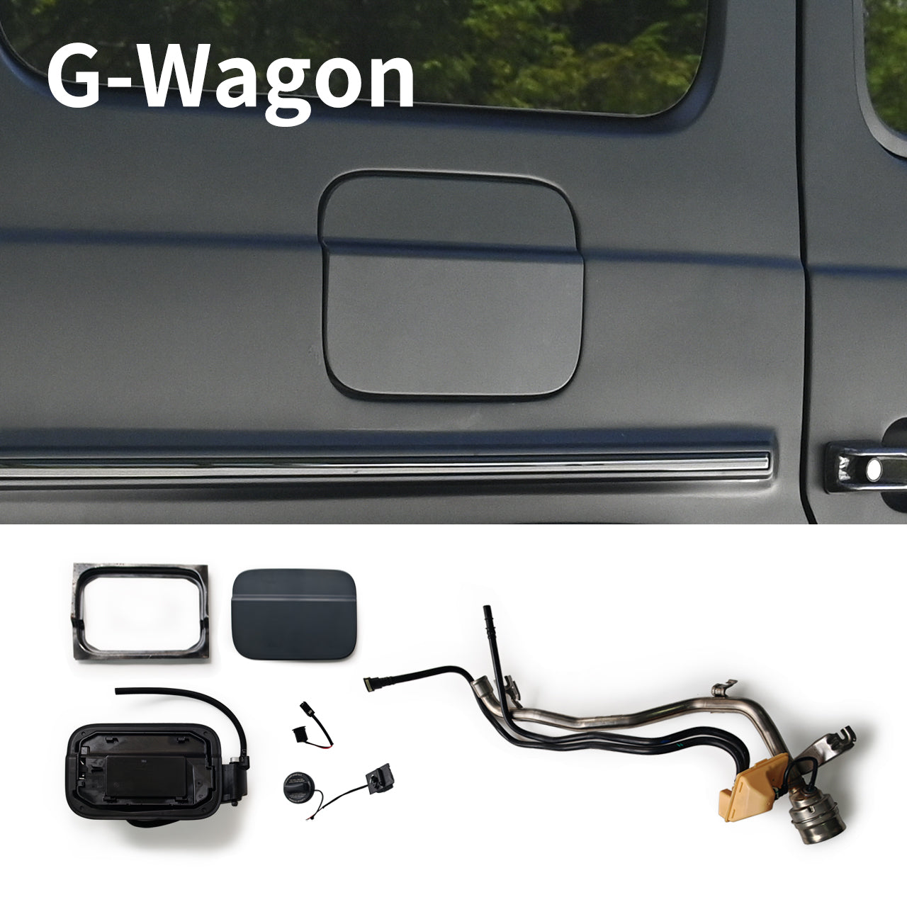 Mercedes-Benz G Wagon Extra Exterior Kits/Accessories Fuel Tank Covers for 2003–2018 W463  to W463A 2024