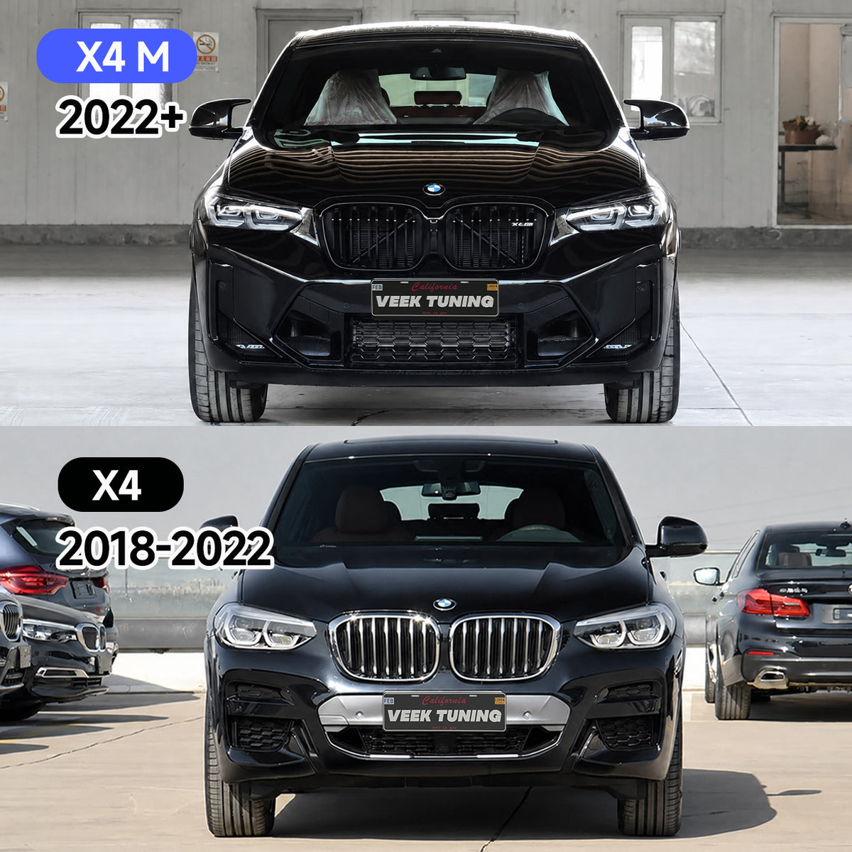 BMW X4 G02 LCI (2022–2025) Upgrade to X4M F98 LCI Style Body Kit