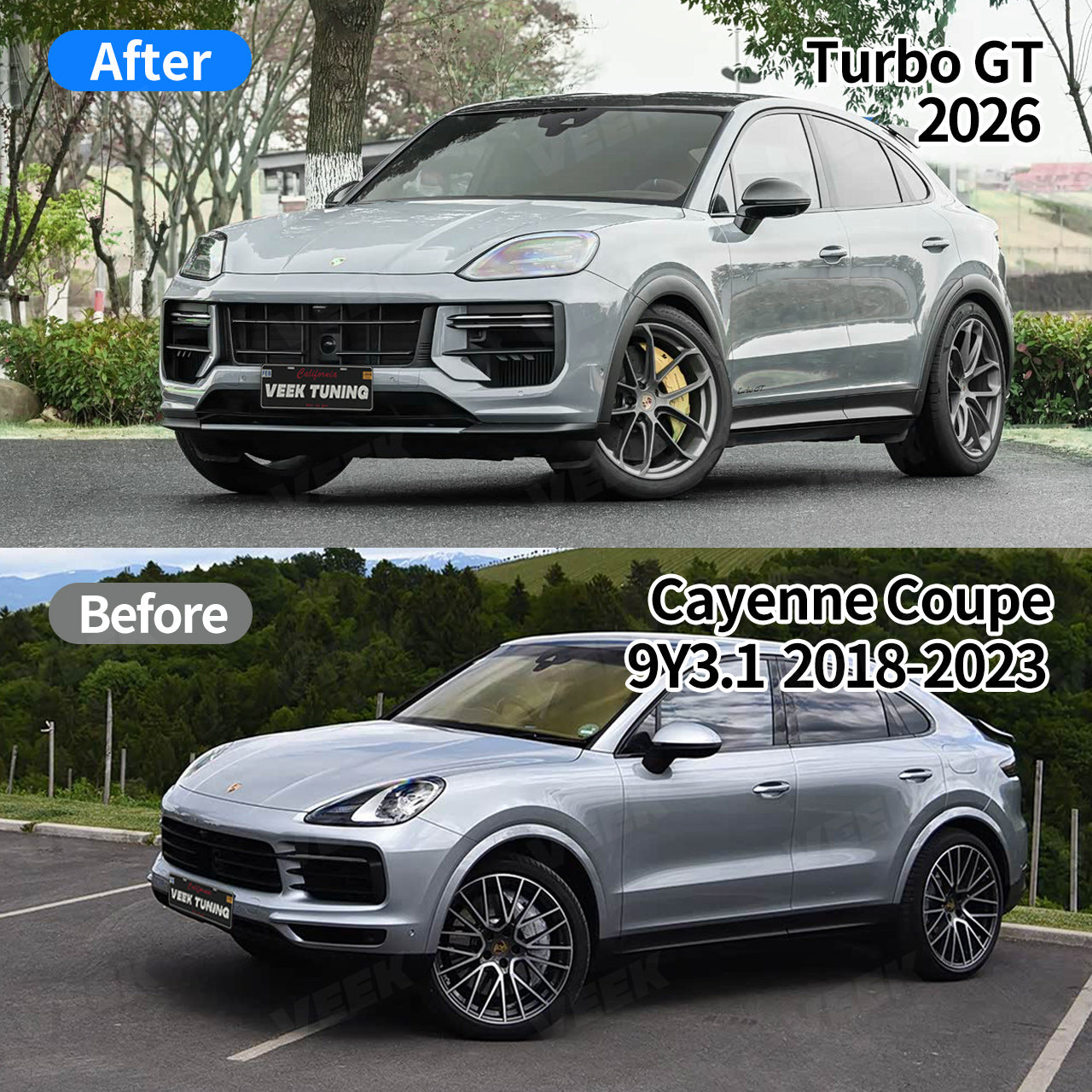 For Porsche Cayenne Coupe 9Y3.1 2018-2023 Upgrade 2024 Turbo GT Body Kit