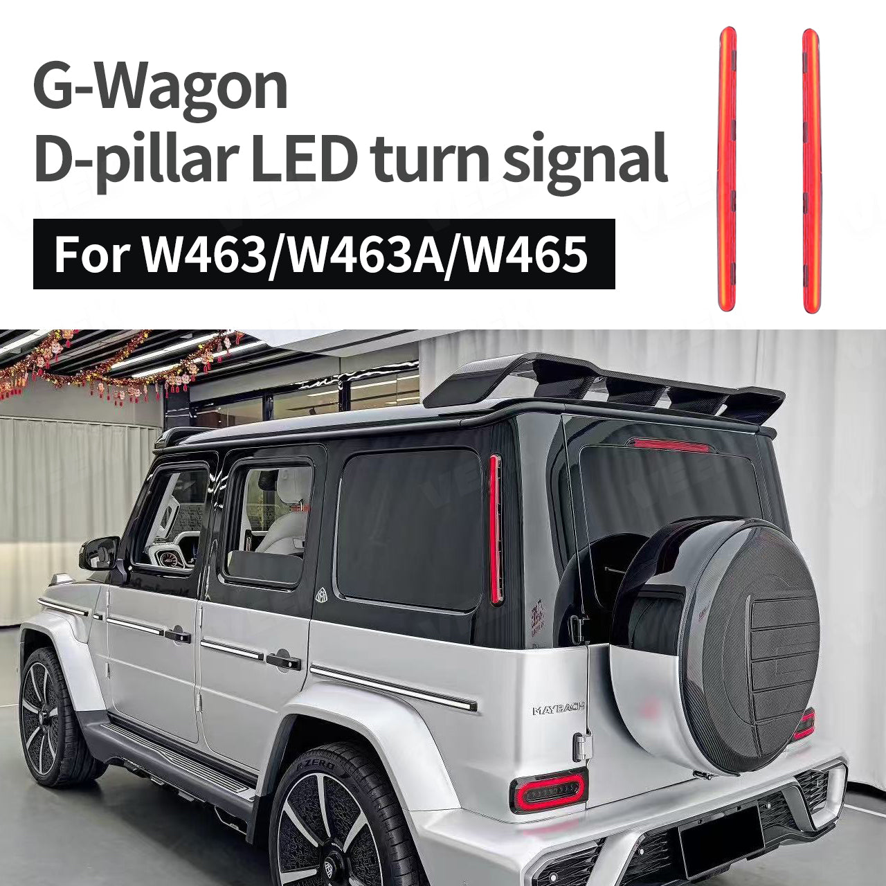 Mercedes Benz G Class D-pillar LED Turn Signal for W463 /W463A /W465  (2002-2025)