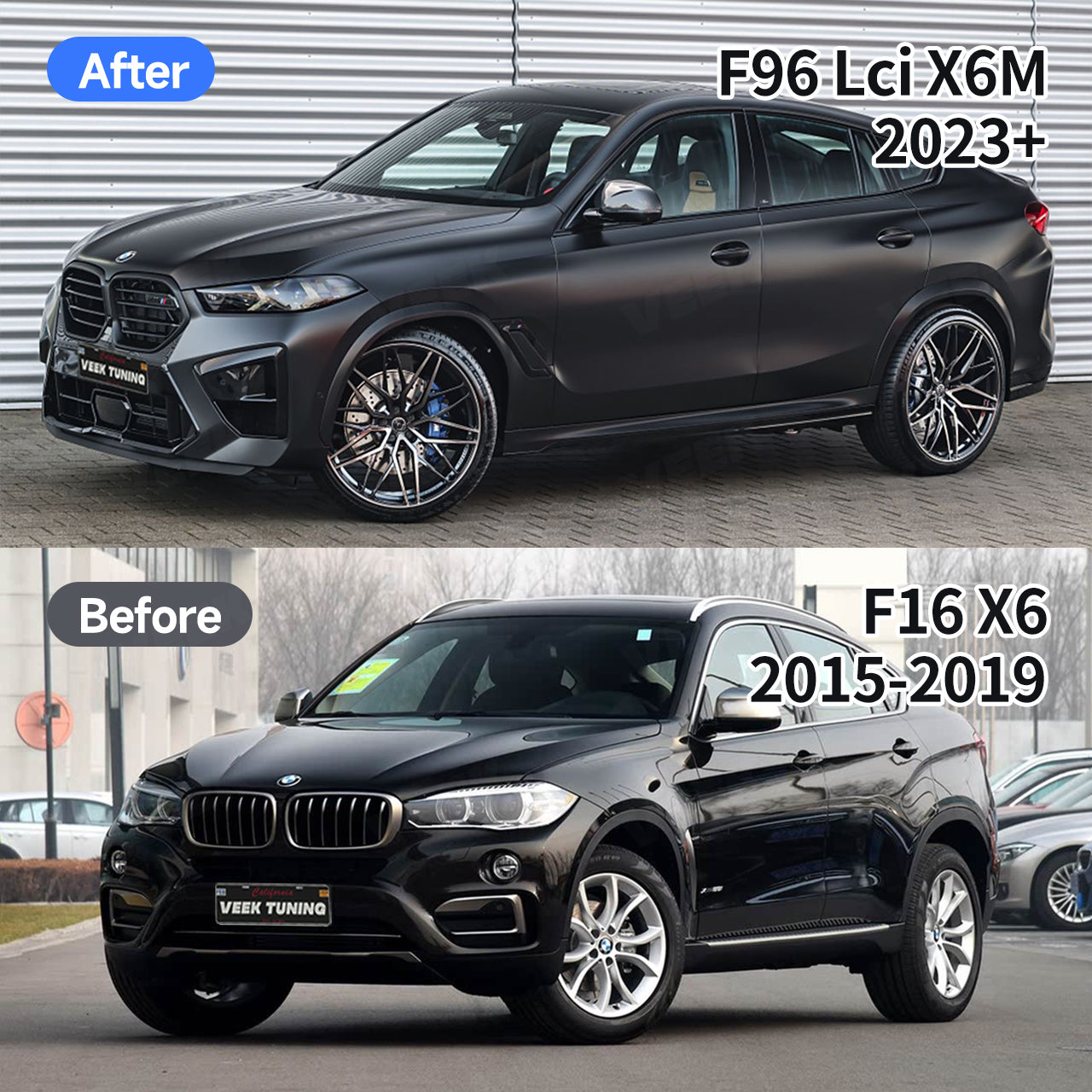 BMW X6 F16（2015-2019）Upgrade Old to New X6M F96 LCI (2023+) Body Kit