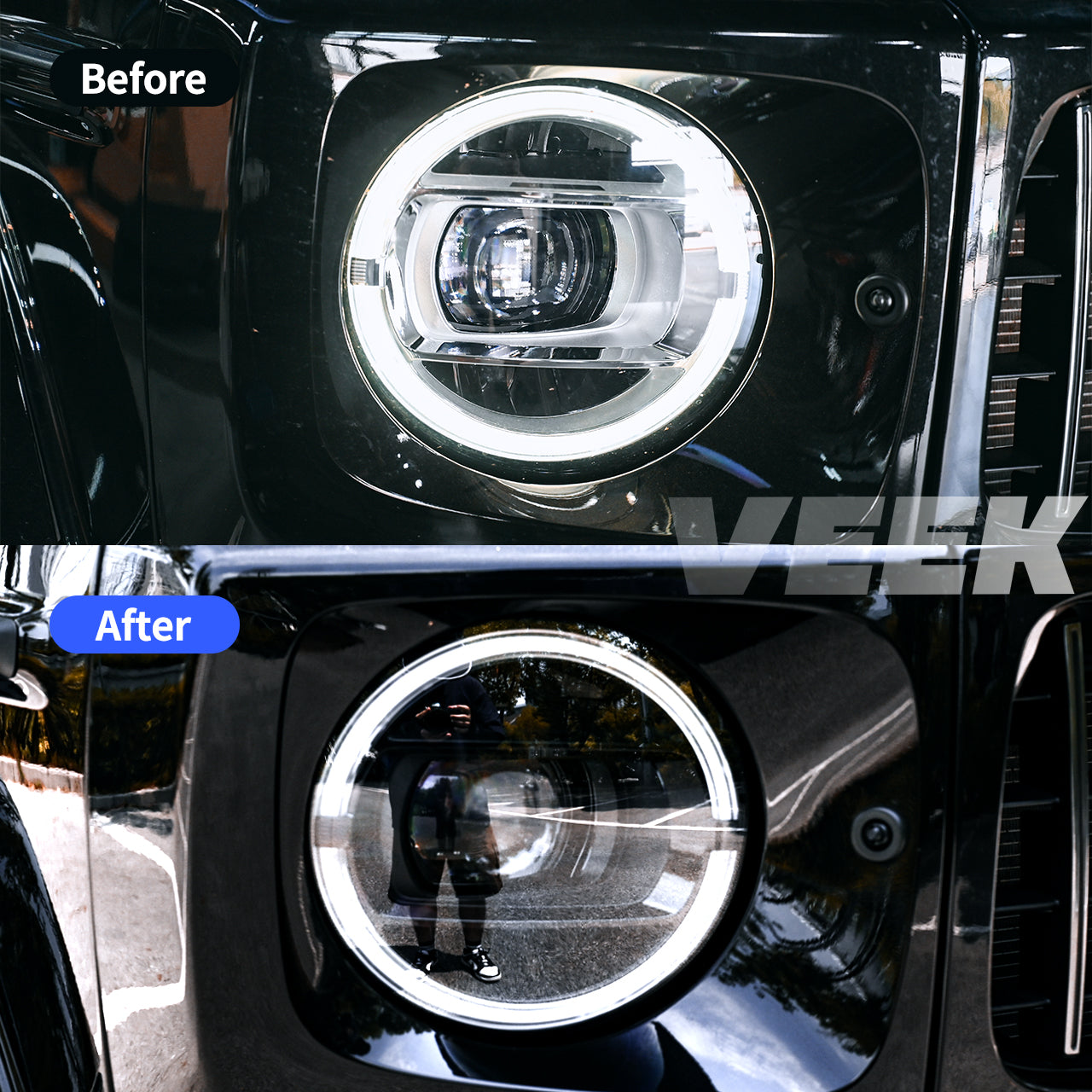 Mercedes G-Class W463A 2019-2024 Upgrade to G63 AMG Night Edition Body Kit and Blackout Lights Set