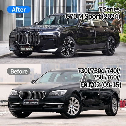 BMW 7 Series F01/F02 (2009-2015) Upgrade Old to New G70 (2024) M Sport Body Kit