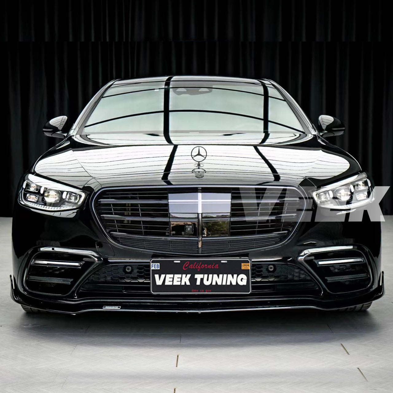 Mercedes S-Class W223 to Brabus Style Body Kit (Dry Carbon Fiber/Glossy Black)