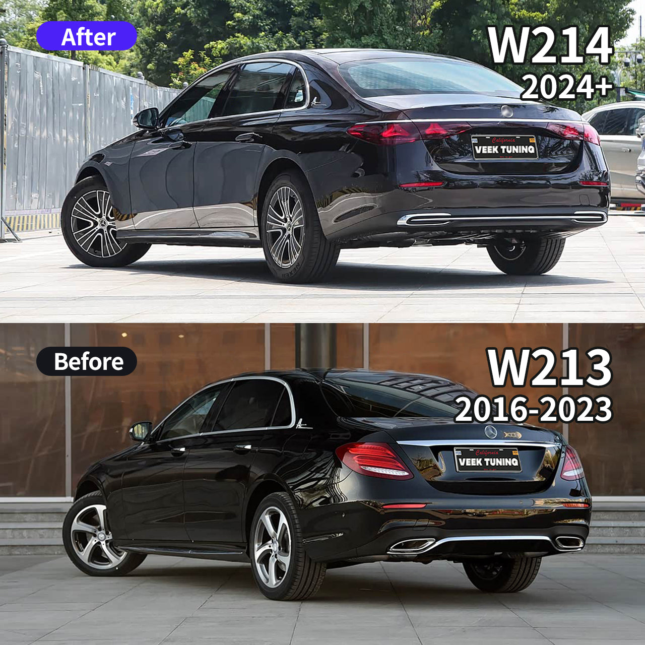 2024+ W214 Body Kit for Mercedes E-Class W213/W213 Lci (2016-2023)