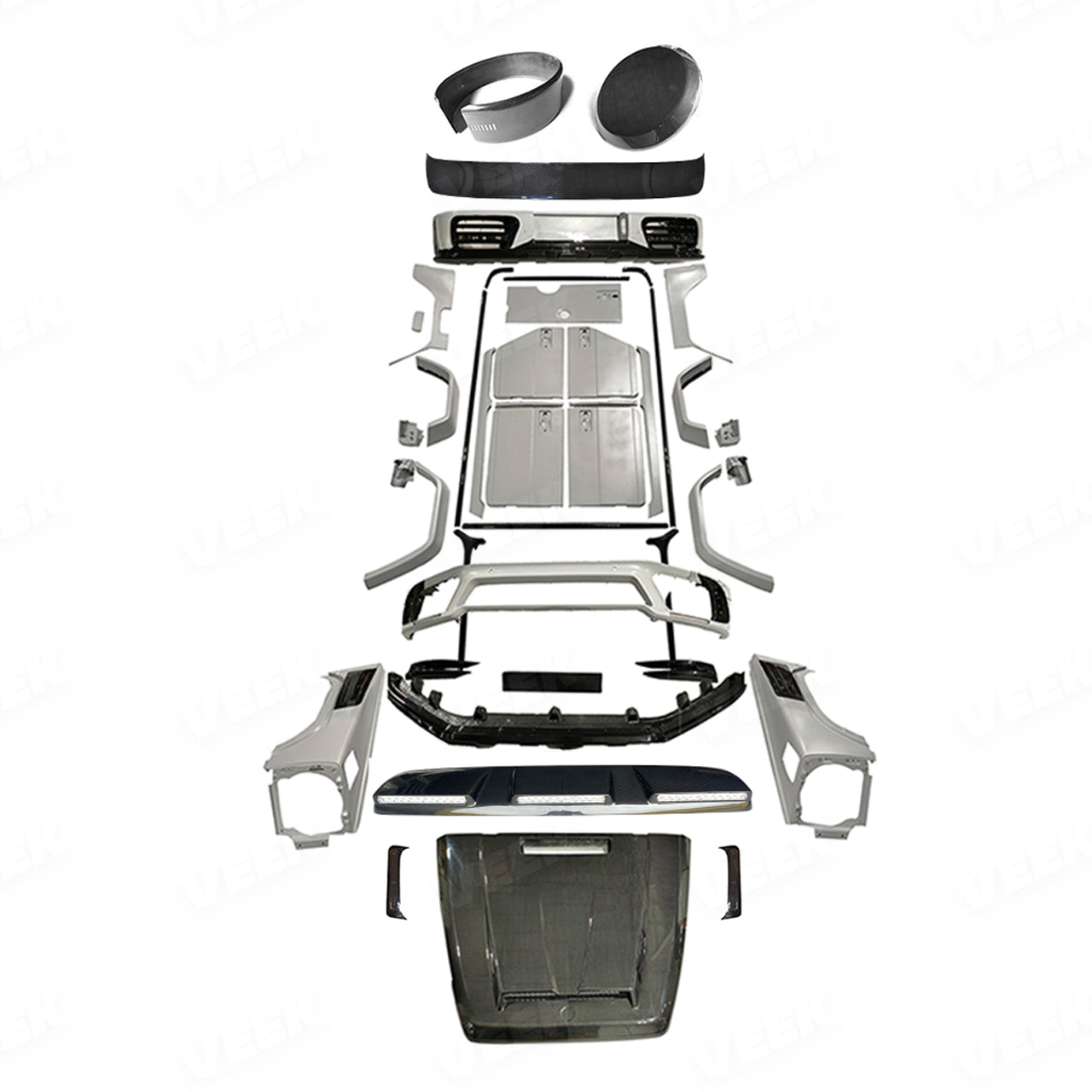 Custom Mansory-Style Dry Carbon Fiber Kit for Mercedes-Benz G-Class W463A