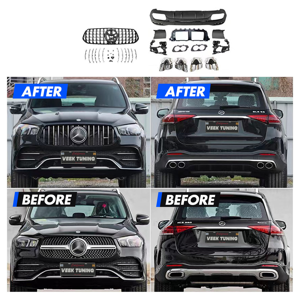 2020-2023 Mercedes Benz GLE W167 Luxury SUV Upgrade to AMG GLE 53 Style