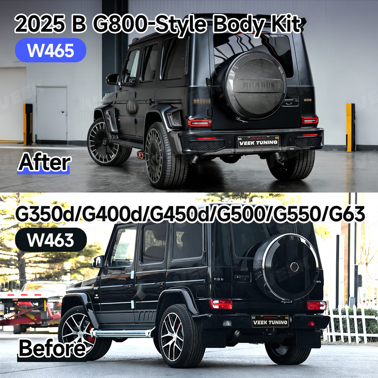 Exterior Upgrade to W465 2025 B Style Body Kit For W463 1996–2018 G Wagon