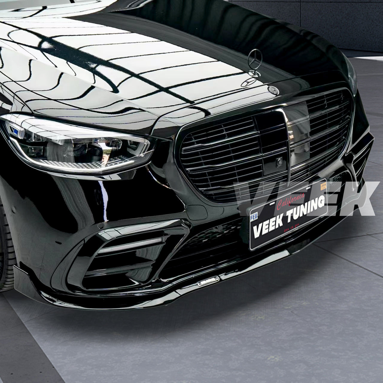 Mercedes S-Class W223 to Brabus Style Body Kit (Dry Carbon Fiber/Glossy Black)