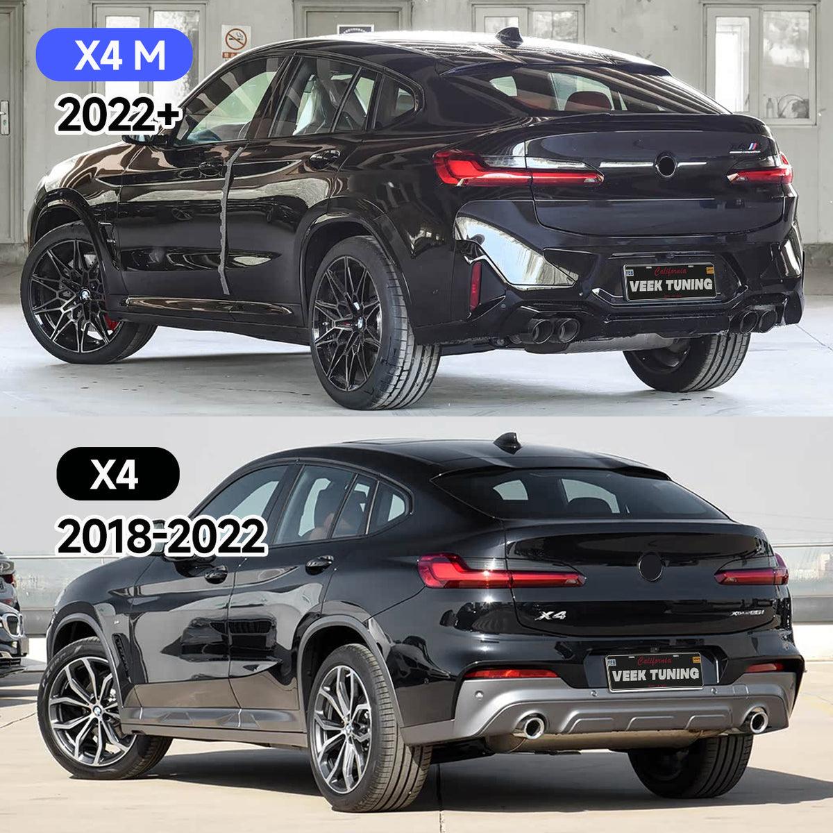 BMW X4 G02 LCI (2022–2025) Upgrade to X4M F98 LCI Style Body Kit