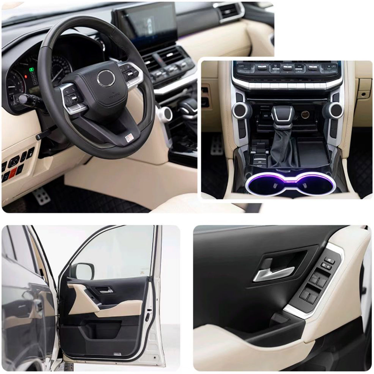 Toyota Land Cruiser 200 to 300 Interior Upgrade Kit (2007–2020 → 2021+) Old to New Conversion