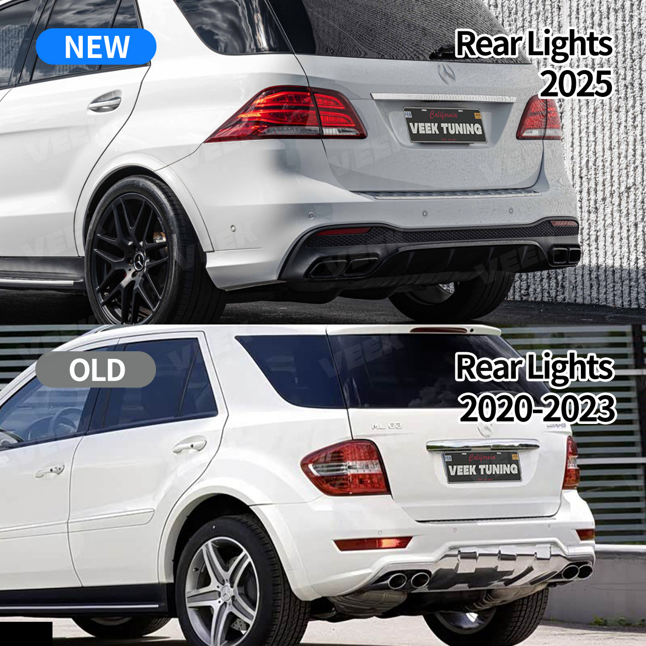 Mercedes Benz ML W164 (2005-2011) Upgrade Old to New AMG GLE 63 W166 (2018) Style Body Kit