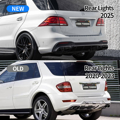 Mercedes Benz ML W164 (2005-2011) Upgrade Old to New AMG GLE 63 W166 (2018) Style Body Kit
