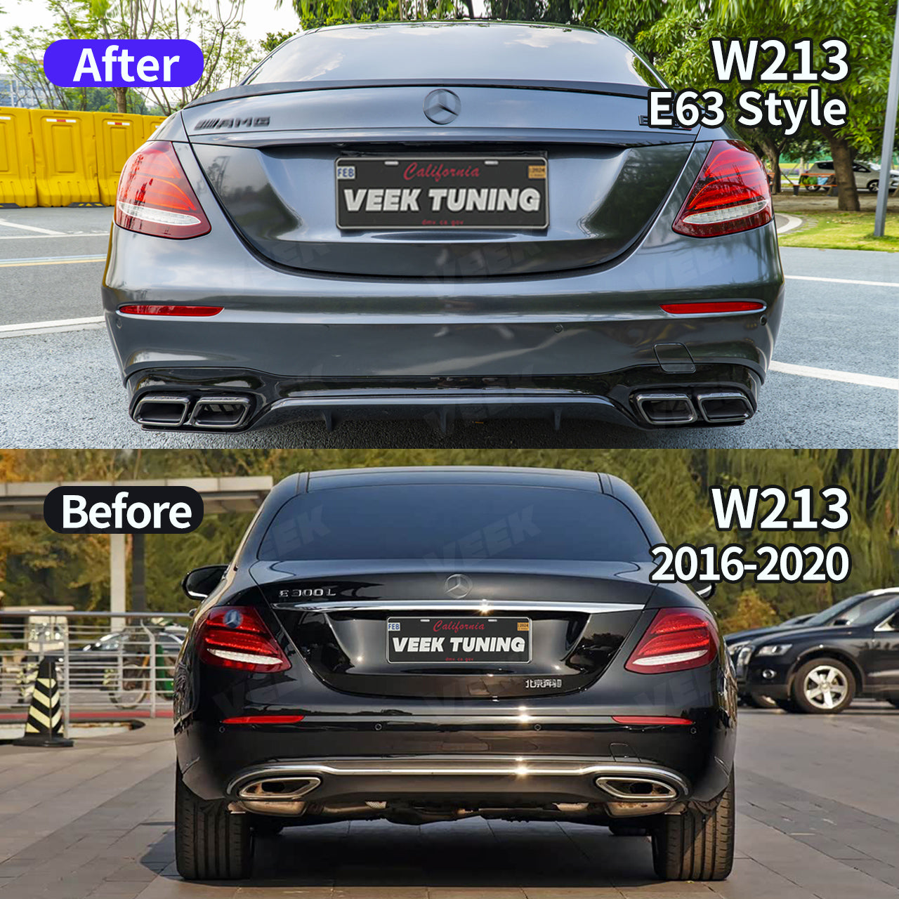 E63 AMG Style Wide Version Body Kit for Mercedes E-Class W213 (2016-2020)