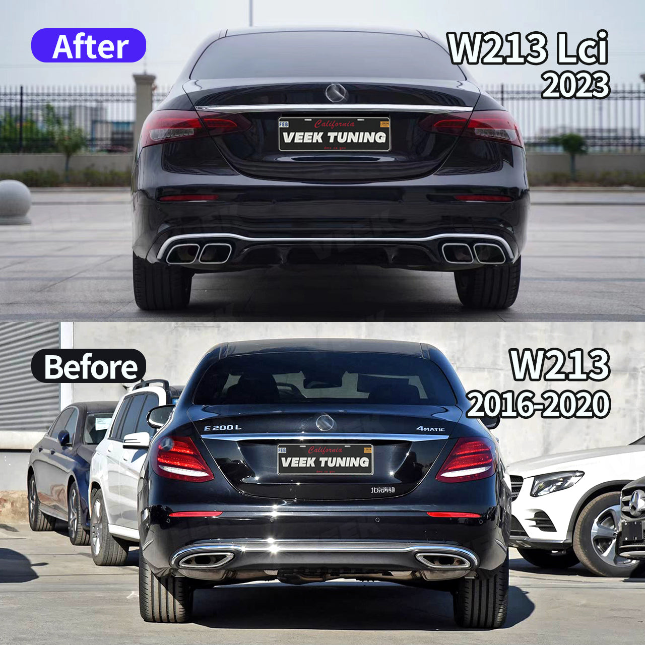 2023 W213 Lci E63 AMG Style Narrow Version Body Kit for Mercedes E-Class W213 (2016-2020)