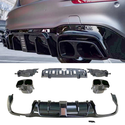 Maybach Style Rear lip & Exhaust tips for Mercedes E-Class W213