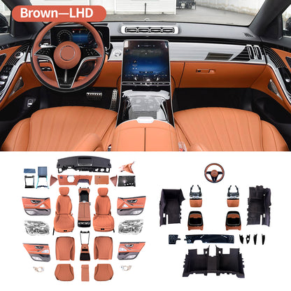 Mercedes-Benz S Class W221（2005 -2013）Interior Upgrade Old to NewW223（ 2021+ ） Interior Kit