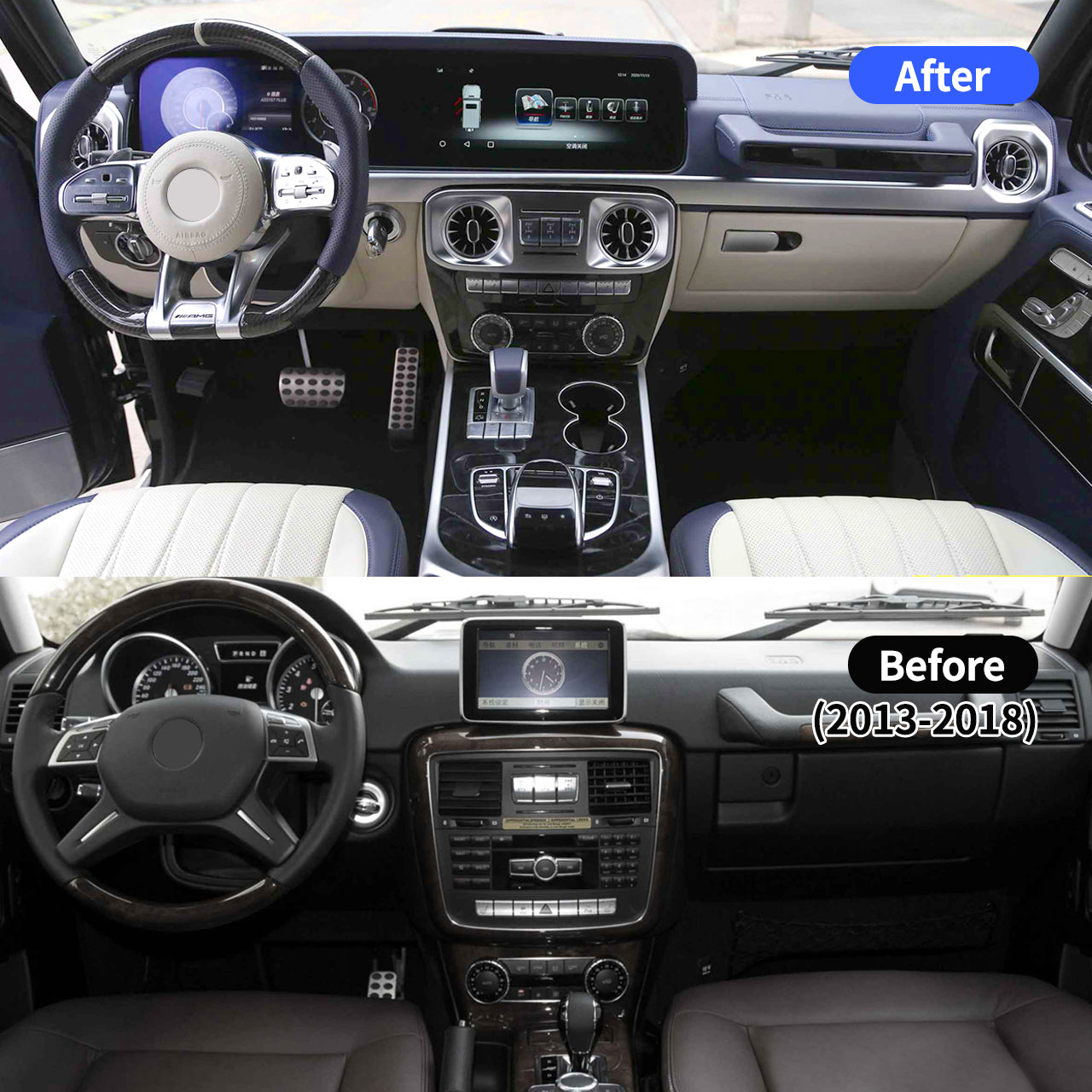 Mercedes-Benz G-Class Interior Old to New - Basic Edition