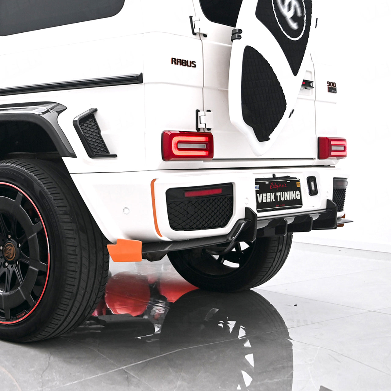 Extra Exterior Kits Carbon Fiber BRA G900 Style Rear Lip Upgrade for 2003–2024 G Wagon W463/W463A