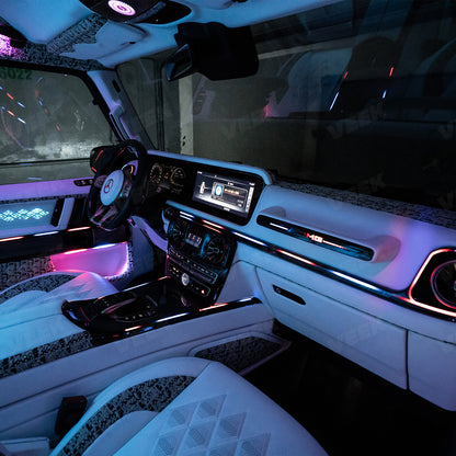 G-Wagon W463A W465 Interior Ambient Lighting 8-Piece Kit for Mercedes 2019–2025