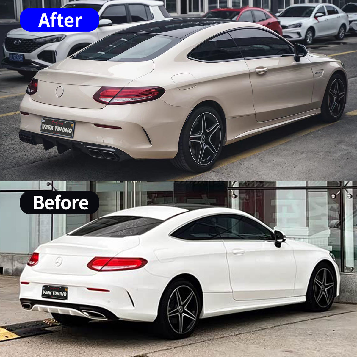2016–2022 Mercedes-Benz C205 Coupe Upgrade to 2021 C63 S AMG Coupe Exterior Body Kit