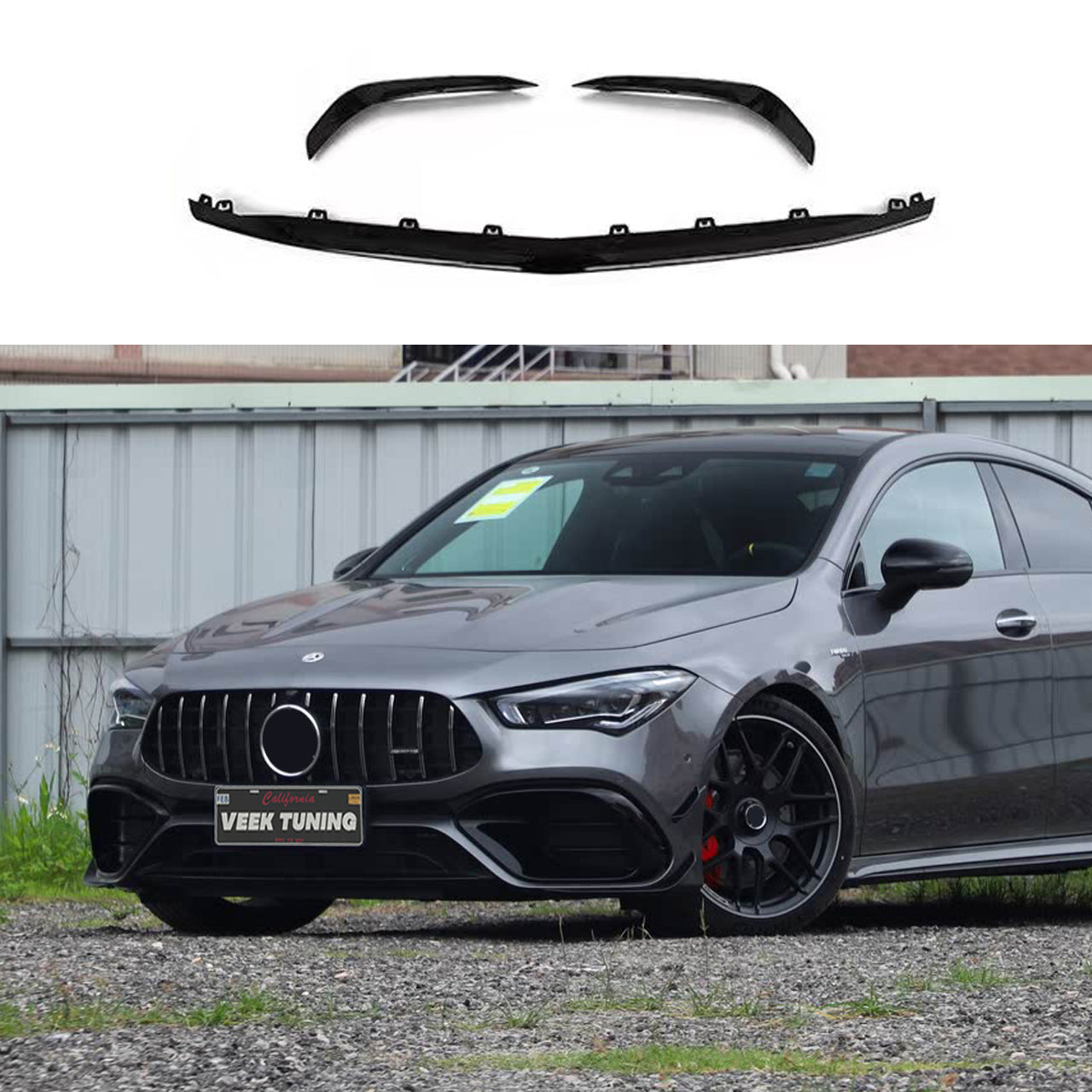 For CLA C118 2019+ Upgrade to CLA 45 Body Kit (Gloss Black)