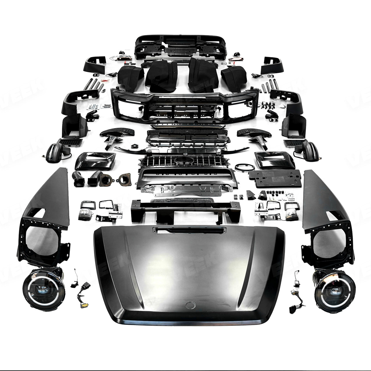 W463 to W465-style body conversion final view