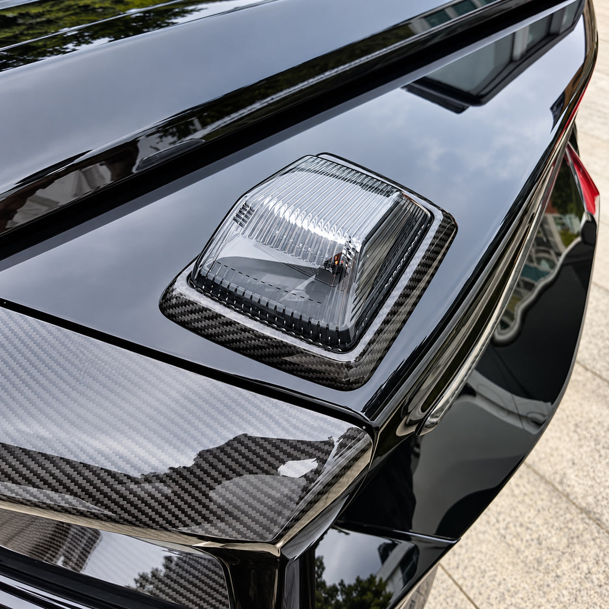 2025+ W465 G-Class Dry Carbon Fiber Hood Turn Signal Trims