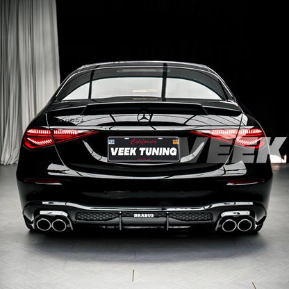Mercedes S-Class W223 to Brabus Style Body Kit (Dry Carbon Fiber/Glossy Black)