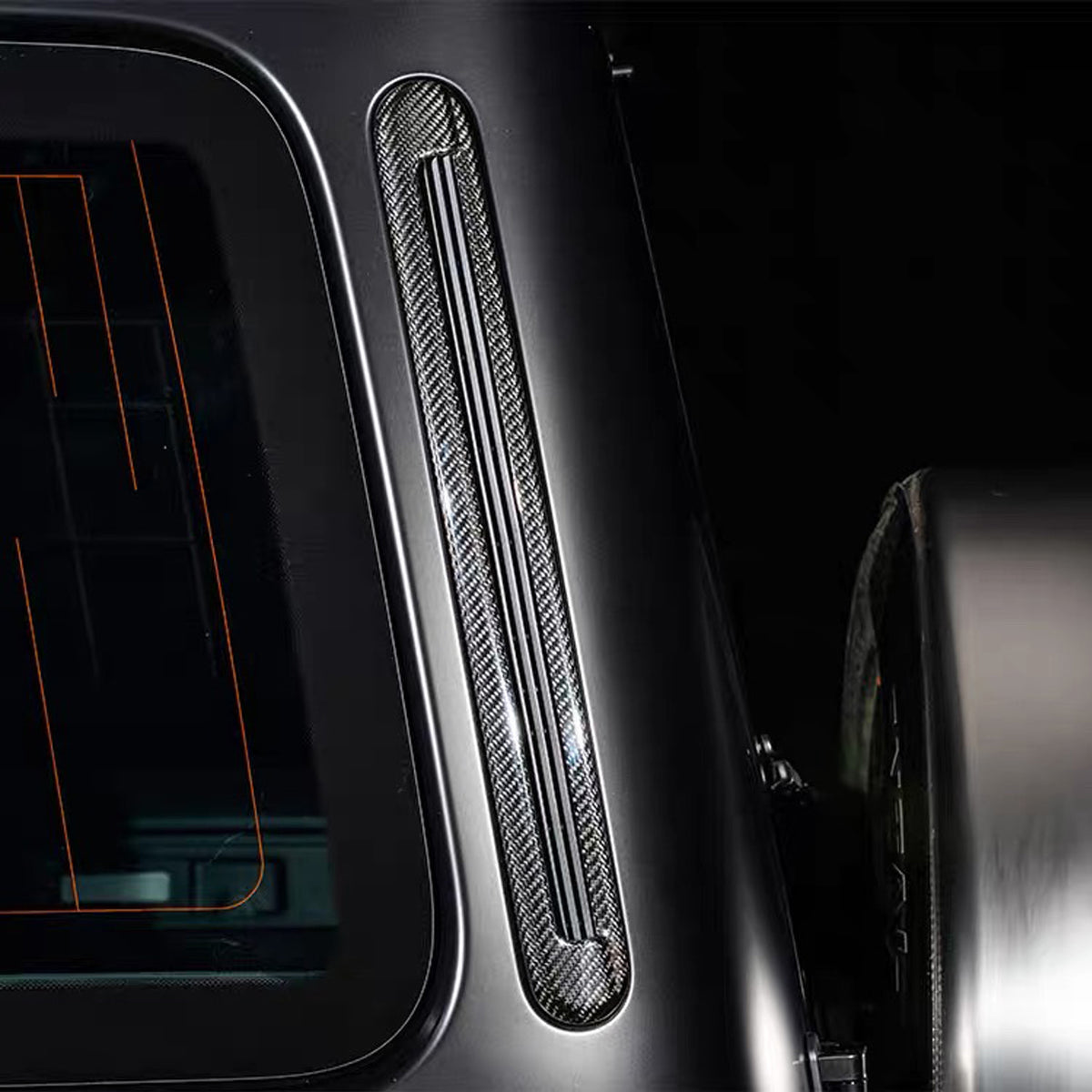 2025+ W465 G-Class D-Pillar Carbon Fiber Trim Surround