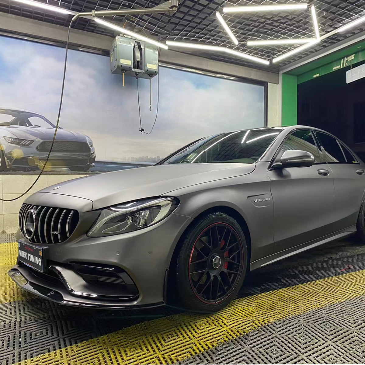 2014–2021 Mercedes-Benz C-Class W205 Upgrade to 2021 AMG C63 S LCI Facelift Style Exterior Body Kit