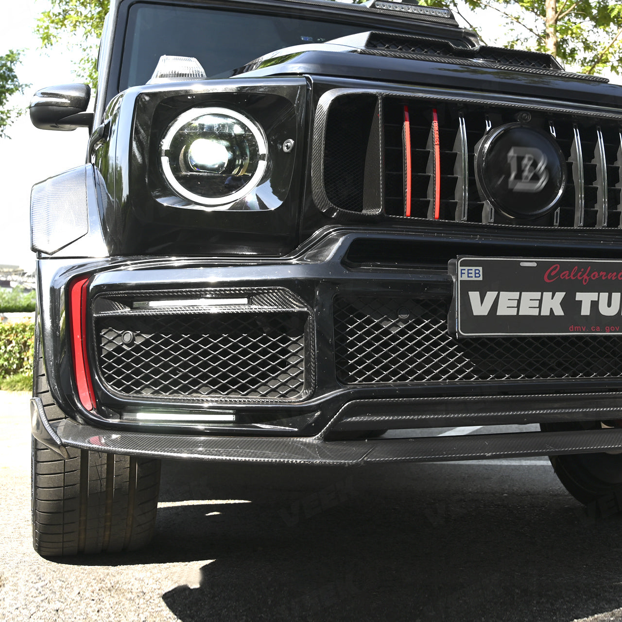 Carbon Fiber BRA G900 Style Front Lip Upgrade for G Wagon W463/W463A