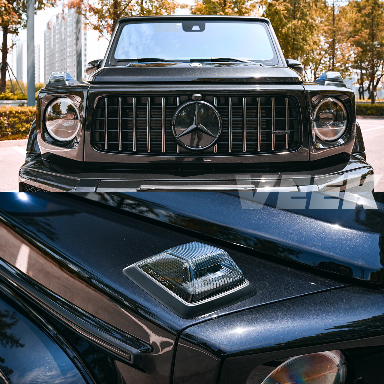 Mercedes G-Class W463A 2019-2024 Upgrade to G63 AMG Night Edition Body Kit and Blackout Lights Set